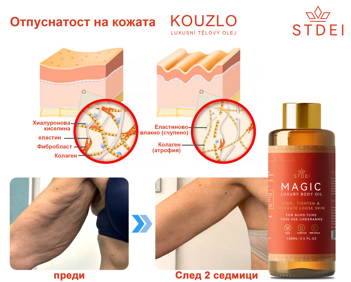 𝗦𝗧𝗗𝗘𝗜™ Магическо луксозно олио за тяло (Limited Time 80% Off - Last 30 Minutes)🌹🔥